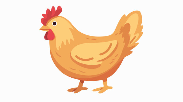 Chicken piece icon image flat cartoon vactor illust