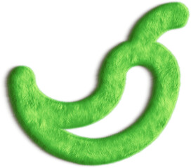 Pepper Green Fluffy Icon