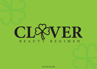 Clover Logo Beauty Store for Women Design Unique Idea