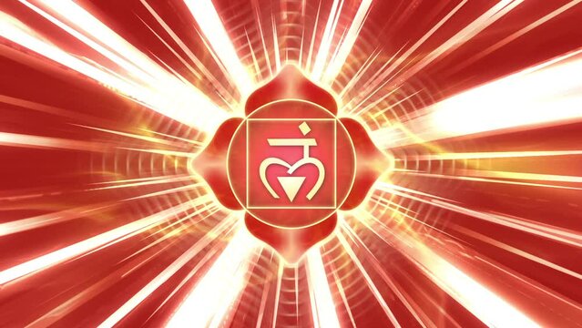 Muladhara Root Chakra Red Energy Vibration Loop Video