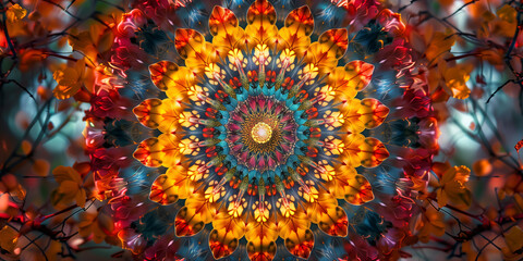 Kaleidoscope Art Design Abstract Background
