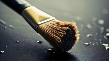 A brush used by various painters to draw various works on canvas.
