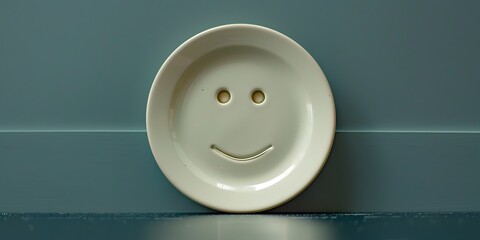 Portion Control Plate Character Representing Discipline and Gratification