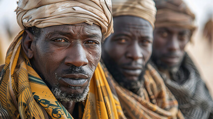 Naklejka premium Fulani groups Niger