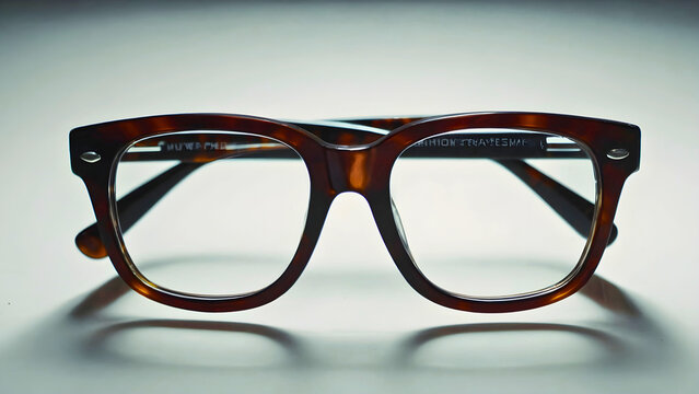Quite ordinary dioptric glasses, with large lenses, which help in seeing.