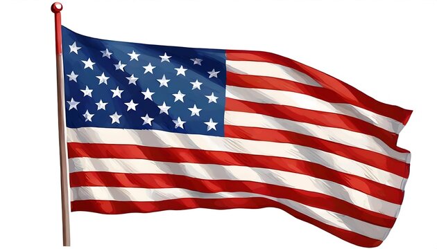 Illustration of american flag background