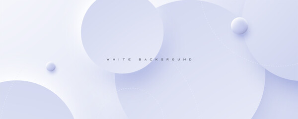 Abstract circle shape white background. Line decorative layers abstract design vector.