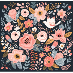 Fototapeta premium nscczm5711_beautiful_simple_vector_art_of_boho_patterned_floral_5d0fefa9-4e39-4423-bc3e-ff8c75ffdd6f [Converted].eps