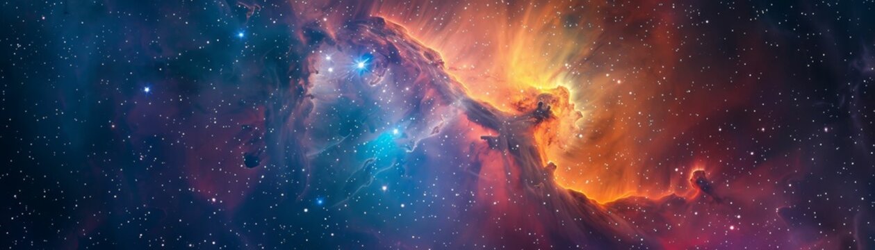 Vintage interstellar bed and breakfast, cozy quarters, breakfast overlooking a nebula