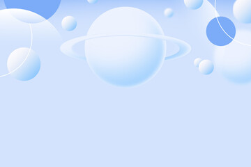 Abstract geometric background gradient soft light blue bokeh for Graphic Business background hitech technology digital design illustration web template background backdrop desktop wallpaper bubbles