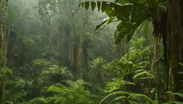 Lizards In A Tropical Rainforest Setting