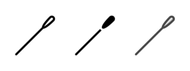 Multipurpose stick vector icon in outline, glyph, filled outline style. Three icon style variants in one pack.