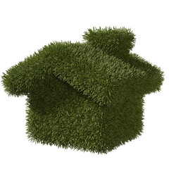 green ecology house, 3d concept
