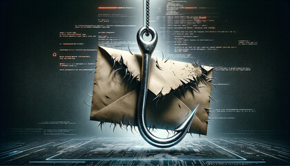 Phishing concept, cyber security threat, Email Scam 