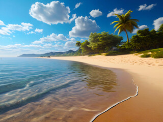 夏、砂浜、ビーチ、リゾート