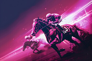 horse racing graphic design