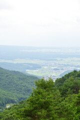 Fototapeta na wymiar 霧ヶ峰富士見台から白樺湖方面を望む（長野県）