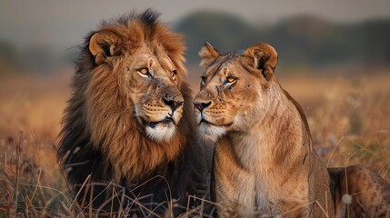 lion and lioness