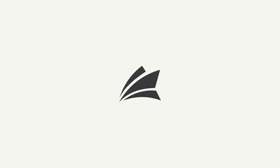 Fototapeta na wymiar letter A monogram simple logo design vector illustration
