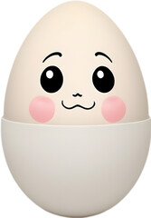 Cute Cartoon Kawaii egg icon.