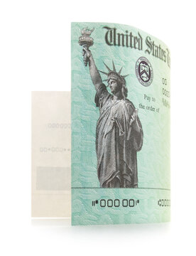 Isolated Stimulus Treasury Check