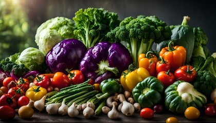 fresh vegetables on the market