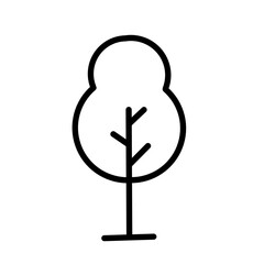 Tree vector icon,Editable stroke,Simple linear illustration for website, newspaper, article book.