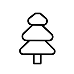 Tree vector icon,Editable stroke,Simple linear illustration for website, newspaper, article book.
