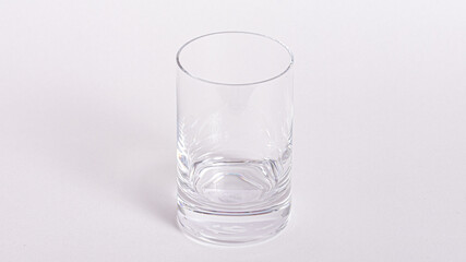 Empty glass isolated on white