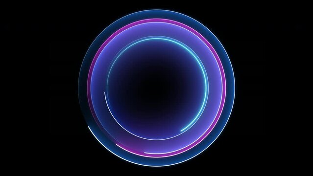 NEON Circle Art 