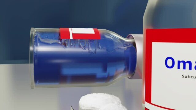 Omalizumab Rolling Vial (Closeup)