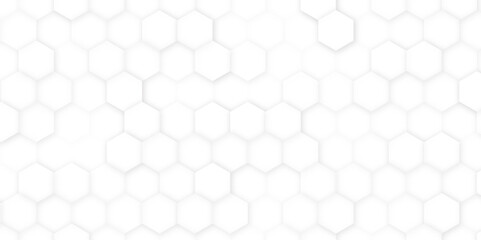 Hexagon concept design abstract technology background vector. Abstract white hexagon concept background, soft white background.