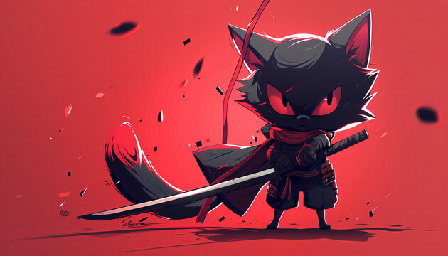red devil with a sword