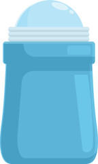 Small roll on deodorant icon cartoon vector. Design tube. Glass natural