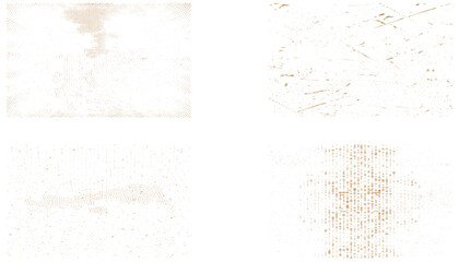 Collection of 4 grunge texture. Abstract vector grunge surface texture background.