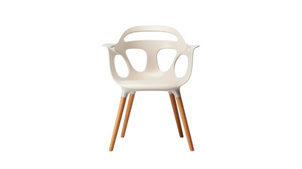 Modern Armrest Chair Design on transparent background