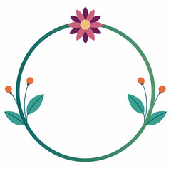 Exquisite Small Flower Border Circle Vector Art Enhance Your Designs