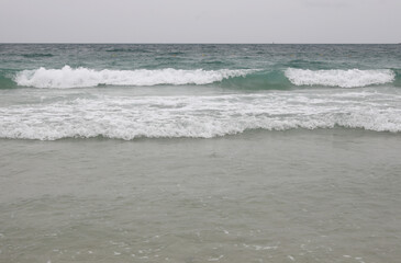 Ocean wave on a tropical beach