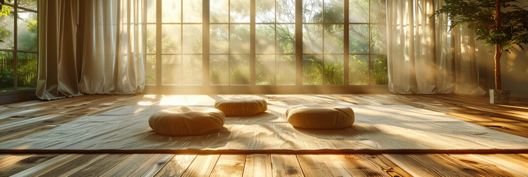 Zen-Inspired Interior with Natural Elements, Promoting Peace and Relaxation