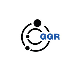 GGR letter logo design on white background. GGR logo. GGR creative initials letter Monogram logo icon concept. GGR letter design