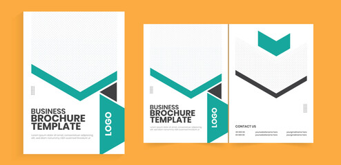 Bifold a4 brochure design. Vertical annual report cover and back page design. Bifold marketing brochure templates. Corporate business plan, broadsheet layout design element.