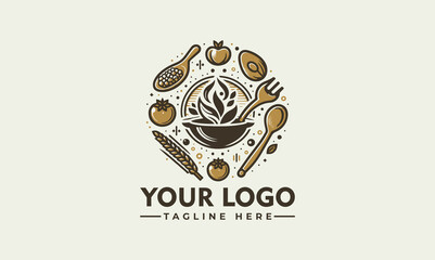 cooking logo Sketch style cooking lettering. For badges, labels, logo, bakery shop, grill, street festival, farmers market, country fair, shop, kitchen classes, cafe, food studio. Hand drawn vector