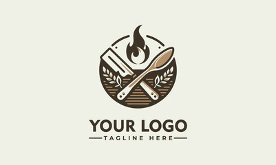 cooking logo Sketch style cooking lettering. For badges, labels, logo, bakery shop, grill, street festival, farmers market, country fair, shop, kitchen classes, cafe, food studio. Hand drawn vector - obrazy, fototapety, plakaty