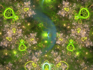 Imaginatory fractal abstract background Image