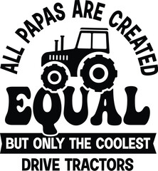 Tractor Vector, Farm Quote Design, Funny Farm Illustration