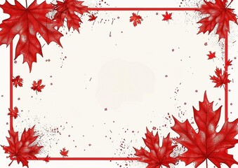 Red Maple Leaf Frame