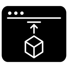 online delivery icon, simple vector design