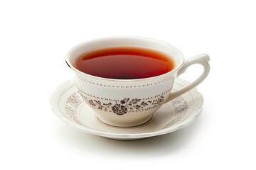 Cup of tea isolated on white background