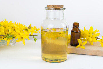 infusion of forsythia flowers, a rich source of rutin, rutoside