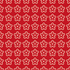 Seamless decorative pattern with flowers wallpaper festive  birthday background art decor design for textile, paper